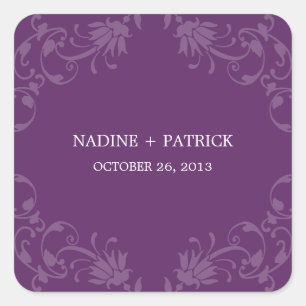 Refined Elegance Favour Sticker or Envelope Seal (