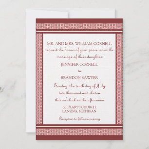 Refined Glam Wedding Invitation