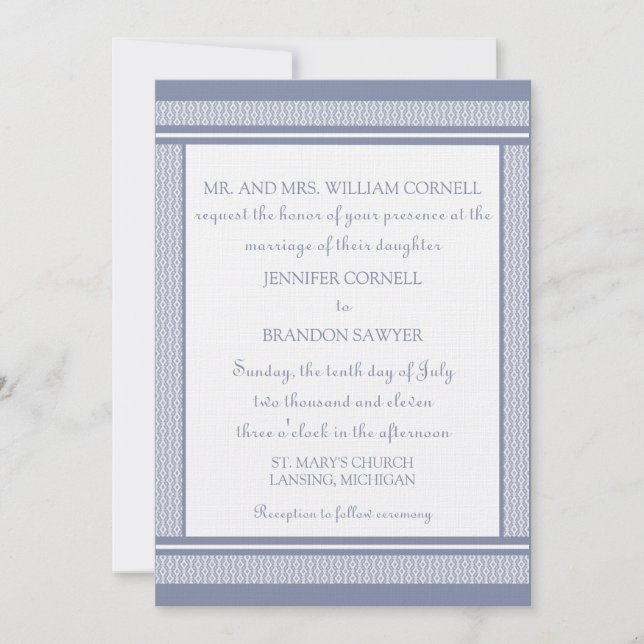 Refined Glam Wedding Invitation (Front)