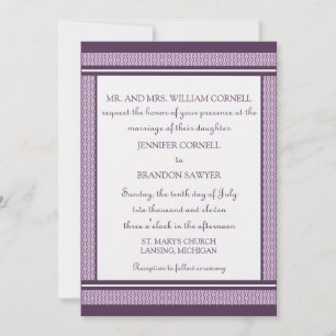 Refined Glam Wedding Invitation