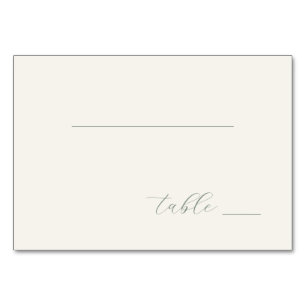 Refined Gray Calligraphy Table Table Number