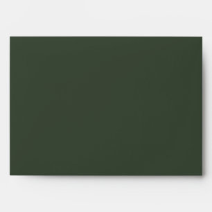 Refined Green Sea Oats Return Address Wedding Envelope