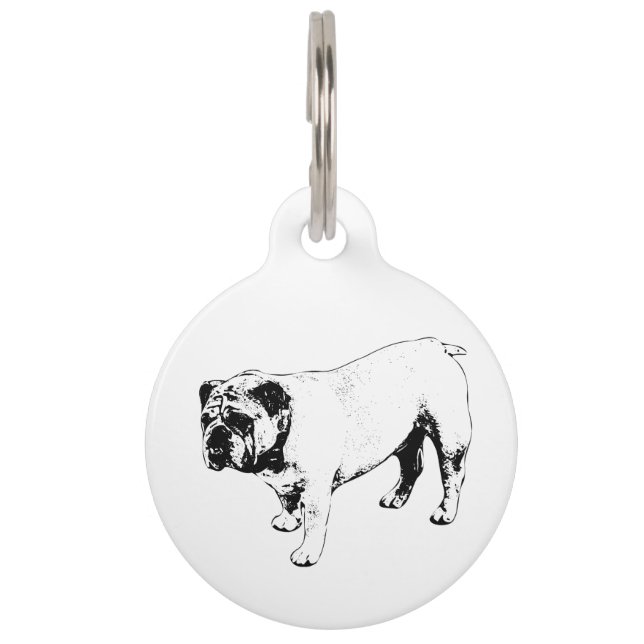 Refined Ink Mark Pet Tag (Front)