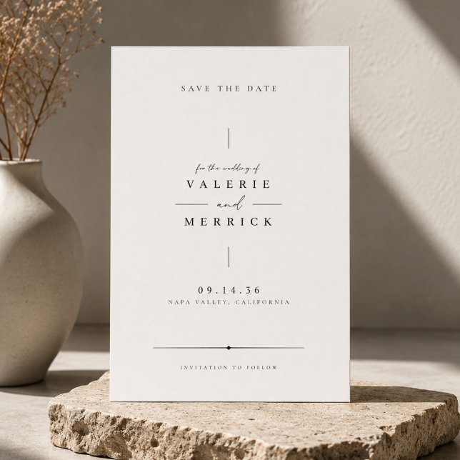 Refined Minimalist Save the Date Card. (Creator Uploaded)