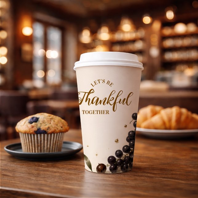 Refined Modern Minimal Friendsgiving Dinner Paper Cups (Creator Uploaded)