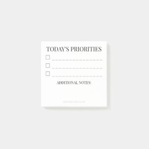 Refined Priorities Elegant 3x3 Daily Task Post-i Post-it Notes