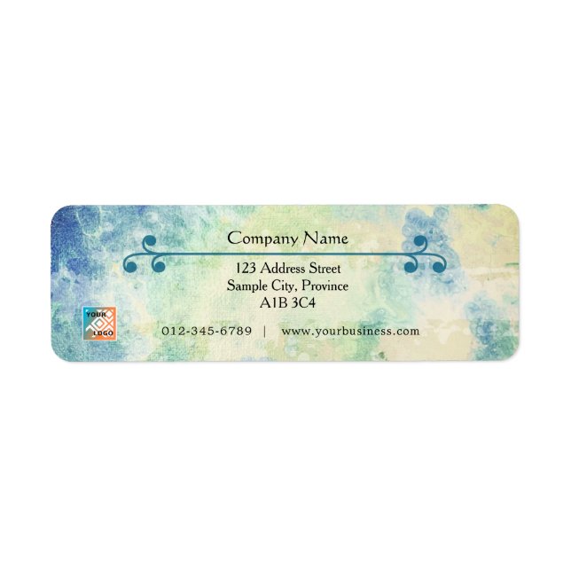 Refined Return Address Label - Cambrian Cool (Front)