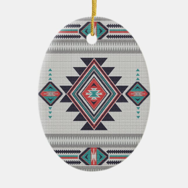 Refined Southwest Ceramic Tree Decoration (Front)