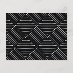 Refined Square Pattern 2 Holiday Postcard