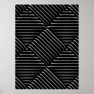 Refined Square Pattern 2 Poster