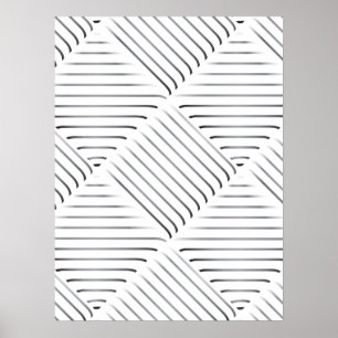 Refined Square Pattern Poster