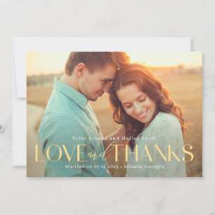 Refined Type EDITABLE COLOR Thank You Card