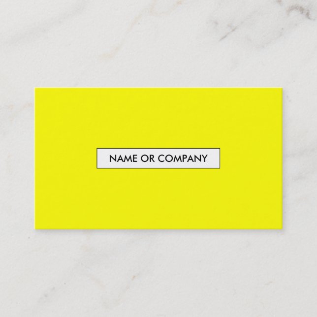 refined yellow business card (Front)