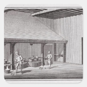 Refining saltpetre square sticker