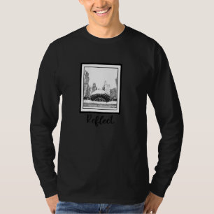 Reflect Chicago Bean Photo Art Illinois USA Proud  T-Shirt
