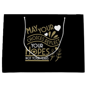 Reflect Your Hopes Motivation Large Gift Bag
