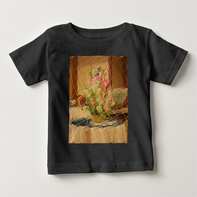 Reflected Blooms Art Print Baby T-Shirt (Front)