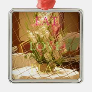 Reflected Blooms Art Print Metal Tree Decoration