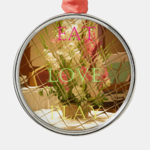 Reflected Blooms Art Print Metal Tree Decoration