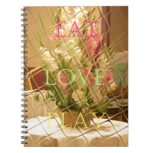 Reflected Blooms Art Print Spiral Notebook