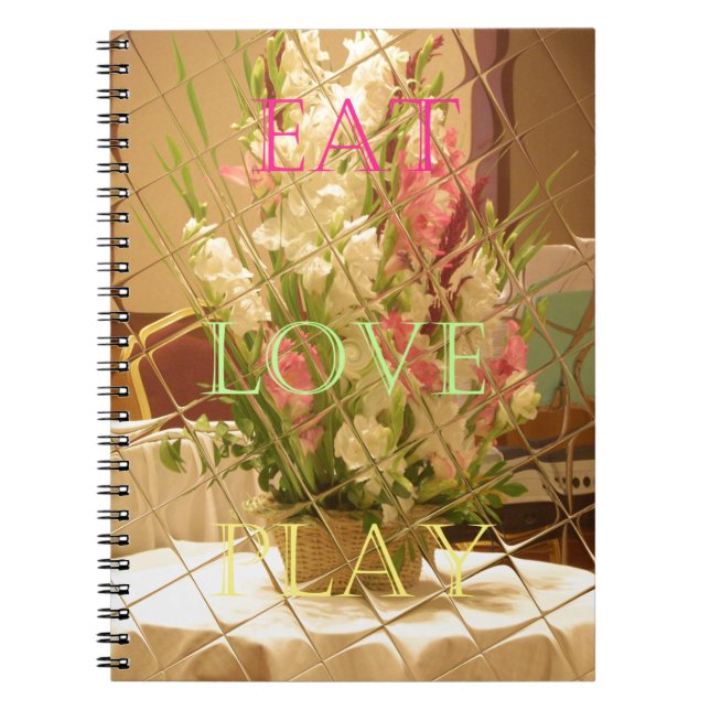 Reflected Blooms Art Print Spiral Notebook (Front)