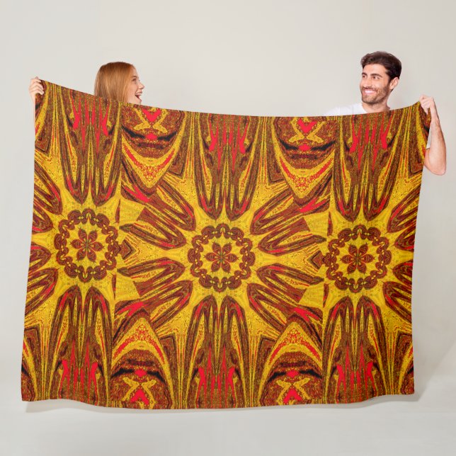 Reflected Lotus 11 Fleece Blanket (In Situ)