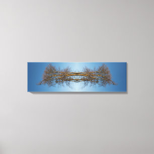 Reflected trees canvas print
