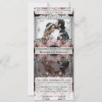 Reflecting Photo Boho Dusty Rose Floral Wedding