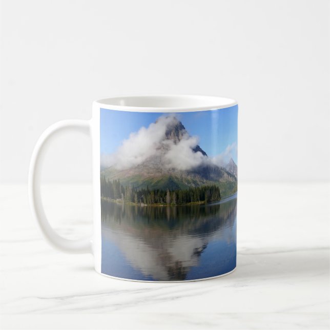 Reflection at Two Medicine Lake Coffee Mug (Left)