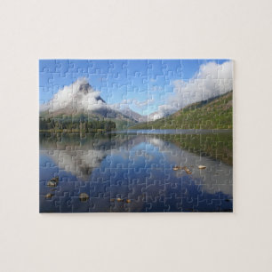 Reflection at Two Medicine Lake Jigsaw Puzzle