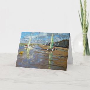 Reflection Bray Dunes France Holiday Card