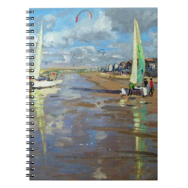 Reflection Bray Dunes France Spiral Notebook (Front)