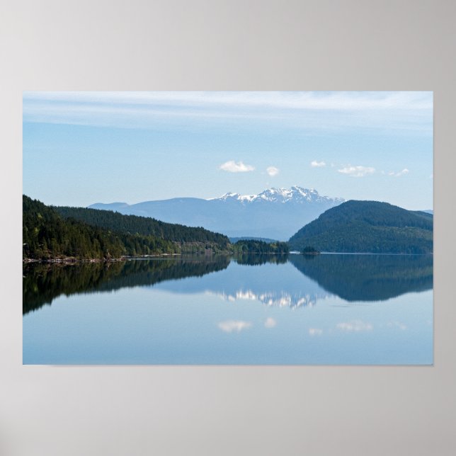 Reflection in a Lake - Vancouver Island, Canada Poster (Front)