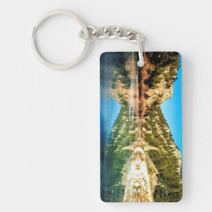 Reflection in Elevenmile Canyon Key Ring