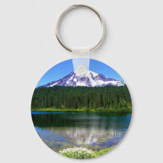 Reflection Lake, Mount Rainier, WA, USA Key Ring