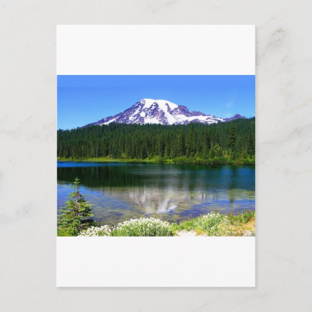 Reflection Lake, Mount Rainier, WA, USA Postcard (Front)
