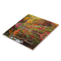 Reflection of Autumn Ceramic Tile