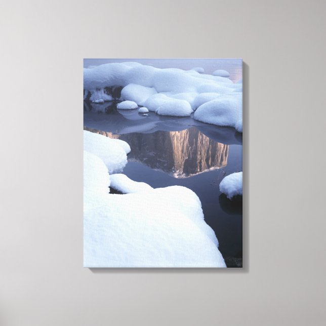 Reflection of Mountain in River 2 Canvas Print (Front)