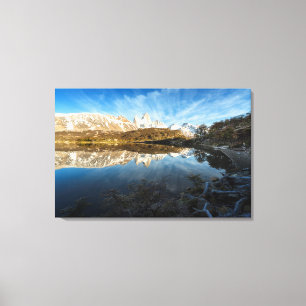 Reflection Of Patagonia Canvas Print