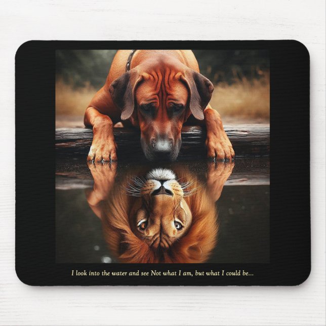 Reflection Of Strength Rhodesian Mouse Pad (Front)