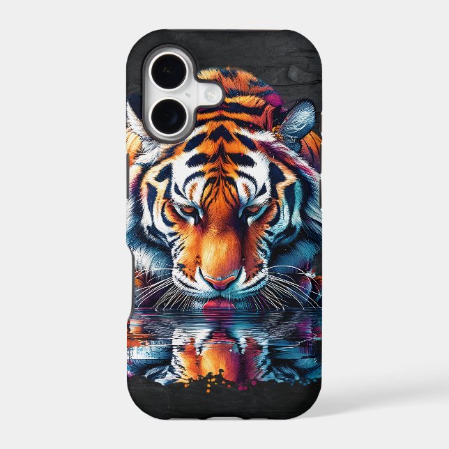 Reflection of Tiger Drinking Water (Back)