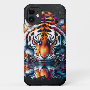 Reflection of Tiger Drinking Water Case-Mate iPhone Case