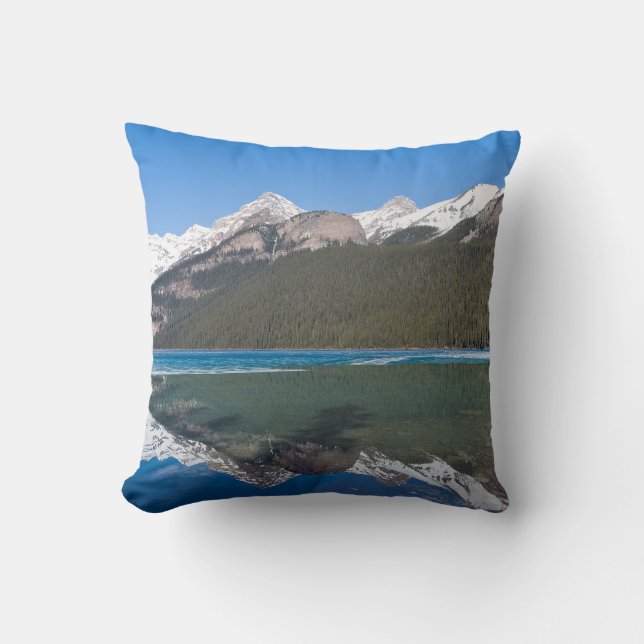 Reflection on Lake Louise - Banff NP, Canada Cushion (Front)