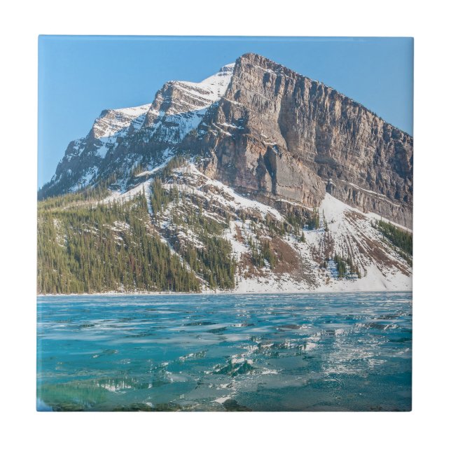 Reflection on Lake Louise - Banff NP, Canada Tile (Front)