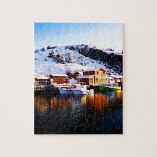 Reflection On Quidi Vidi Lake Jigsaw Puzzle