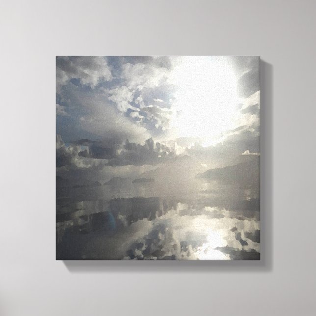 Reflections After The Storm - Abstract Seascape Canvas Print (Front)