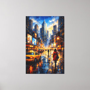 Reflections at Dusk – Luxury Urban Canvas Art