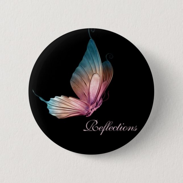 Reflections Butterfly Button (Front)