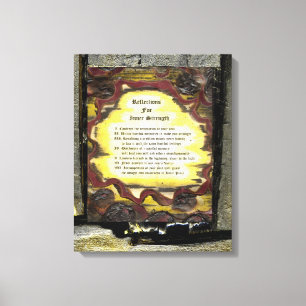Reflections For Inner Strength Canvas Print