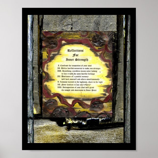 Reflections For Inner Strength Poster (Front)